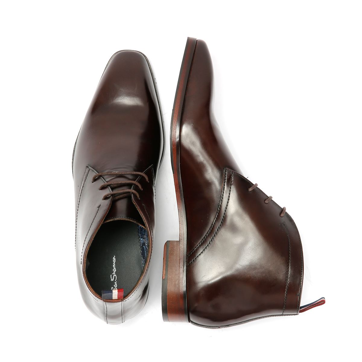 Ben Sherman London Leder Herren Braune Stiefel