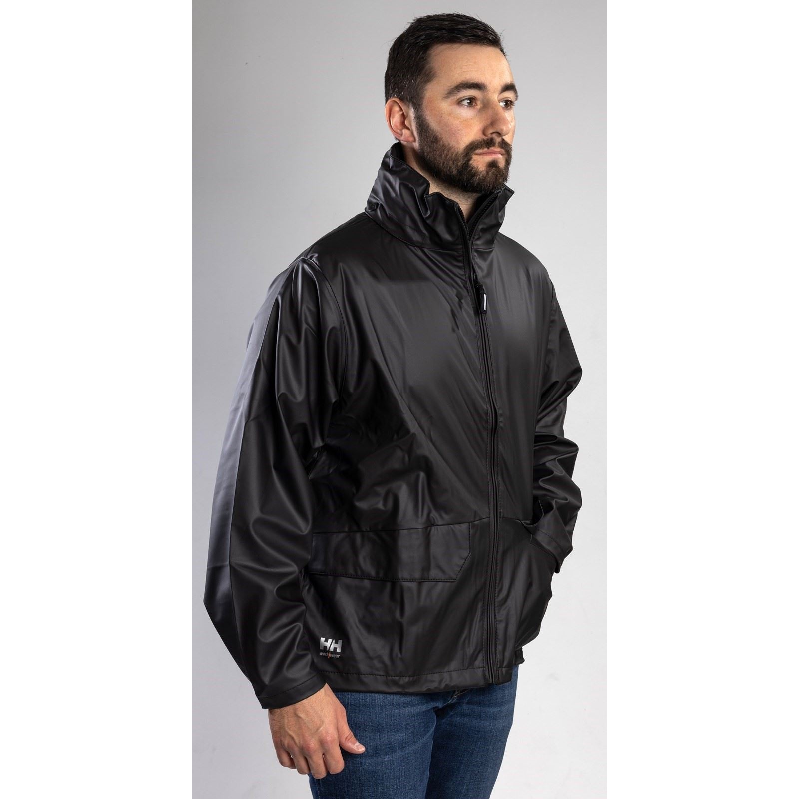 Helly Hansen Workwear Voss Unisex Erwachsene Schwarze Regenjacke