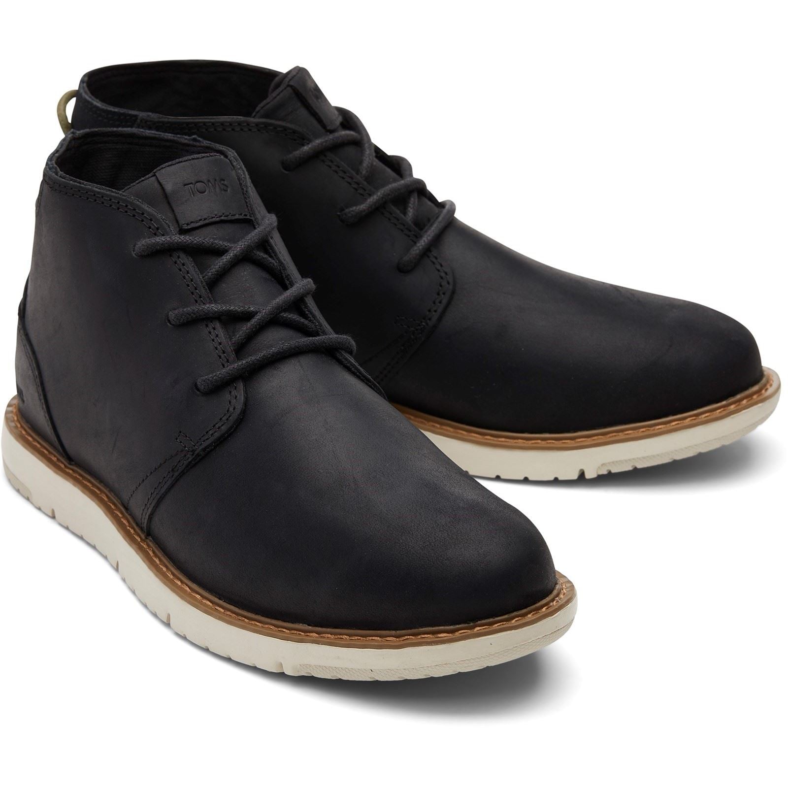 TOMS Navi Schwarze Farbe Herrenlederstiefel