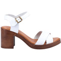 Hush Puppies Georgia Damen Sandalen Aus Weißem Leder
