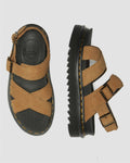 Dr. Martens Voss II EH Damen Sandalen Aus Wildleder In Braun