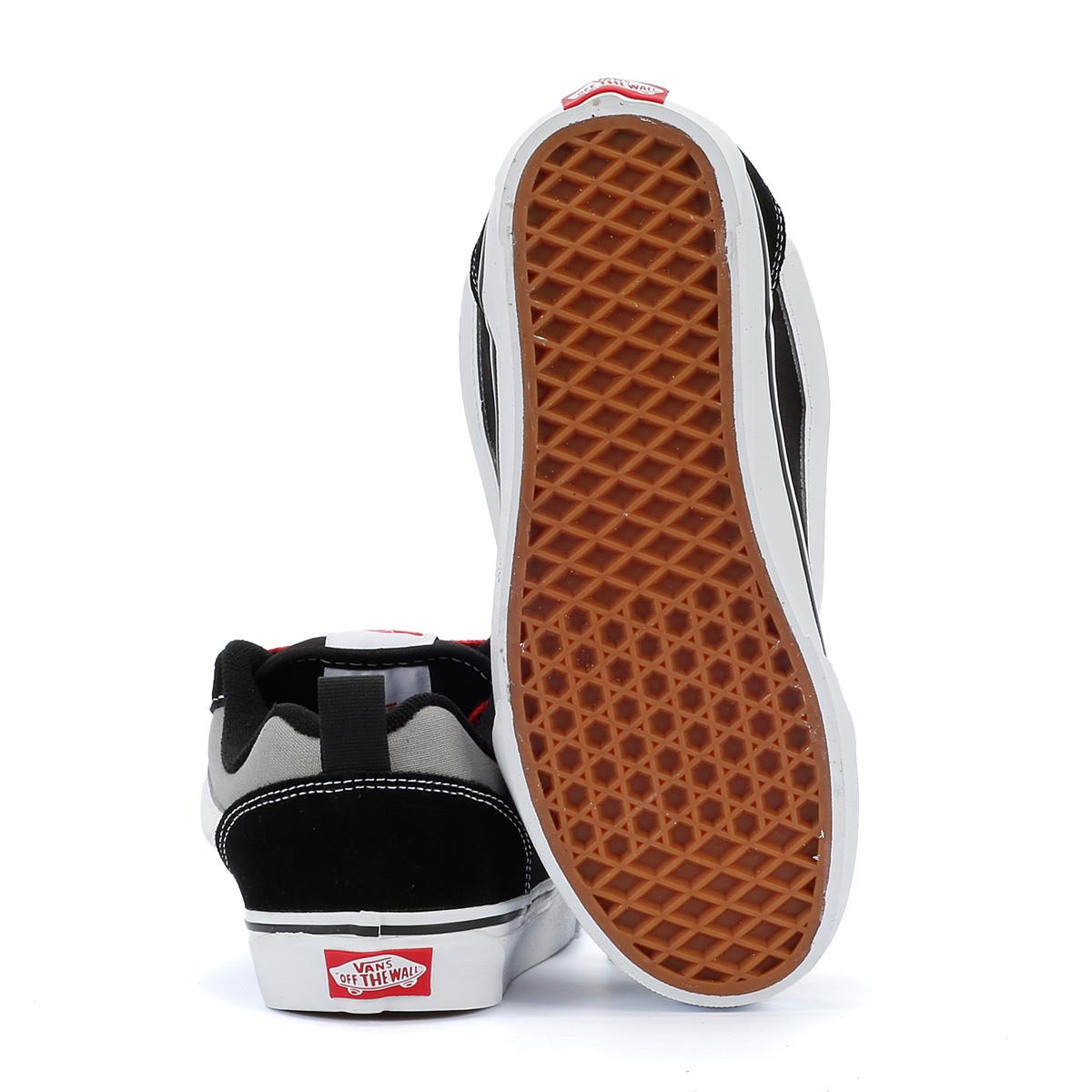 Vans Knu Skool Schwarze Farbe/Graue Wildleder-Sneakers