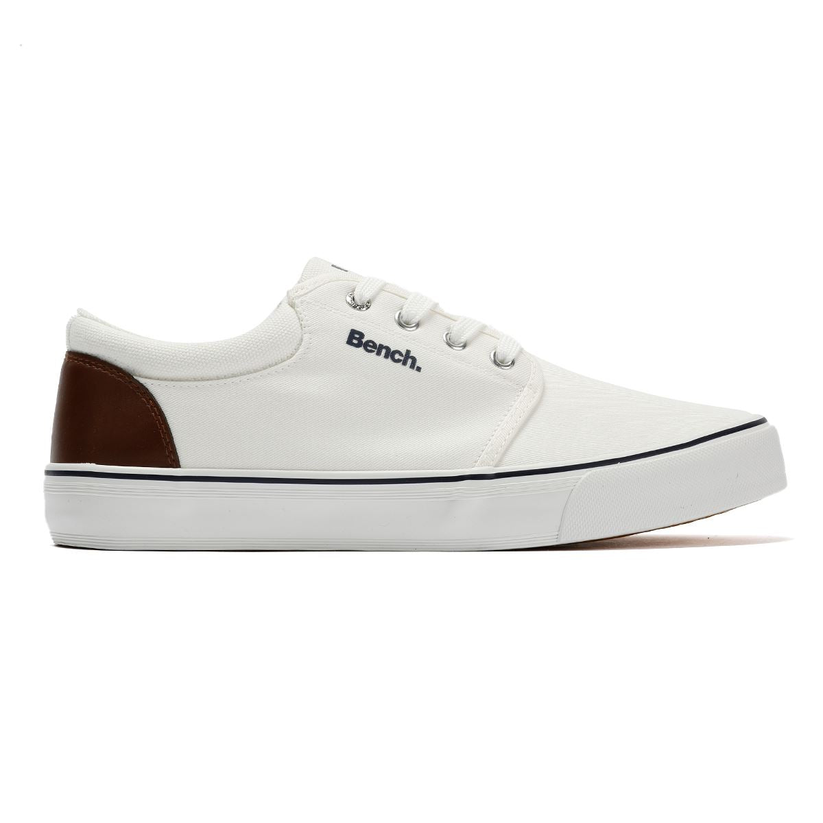 Bench Donnie Leinen Herren Weiße Sneakers