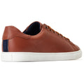 Base London Tucker Leder Herren Sneaker In Verbranntem Braun
