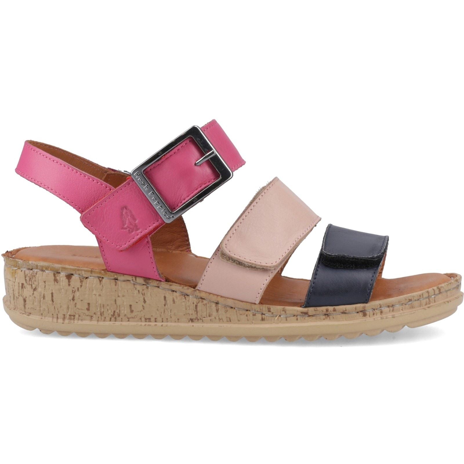 Hush Puppies Eliana Leder Damen Fuchsia Sandalen