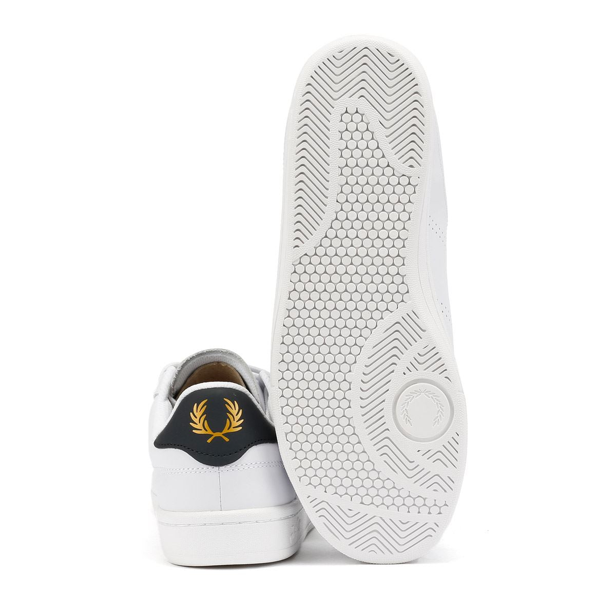 Fred Perry Cupsole Leder Herren Weiße Sneakers