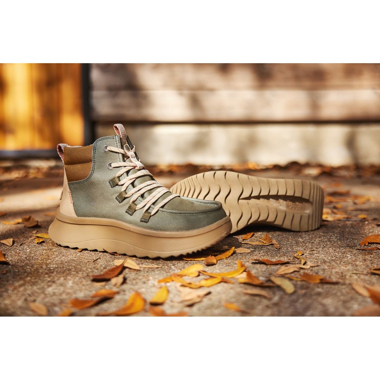 HEYDUDE Wendy Peak Apres Damen Olivenstiefel