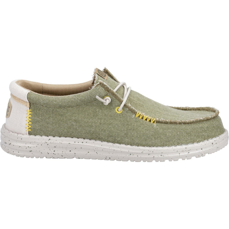 HEYDUDE Wally Coastline Stoff Herren Olive Bootsschuhe