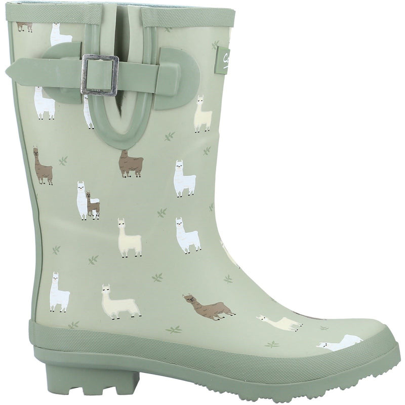 Cotswold Farmyard Mid Gummi-Alpaka-Gummistiefel
