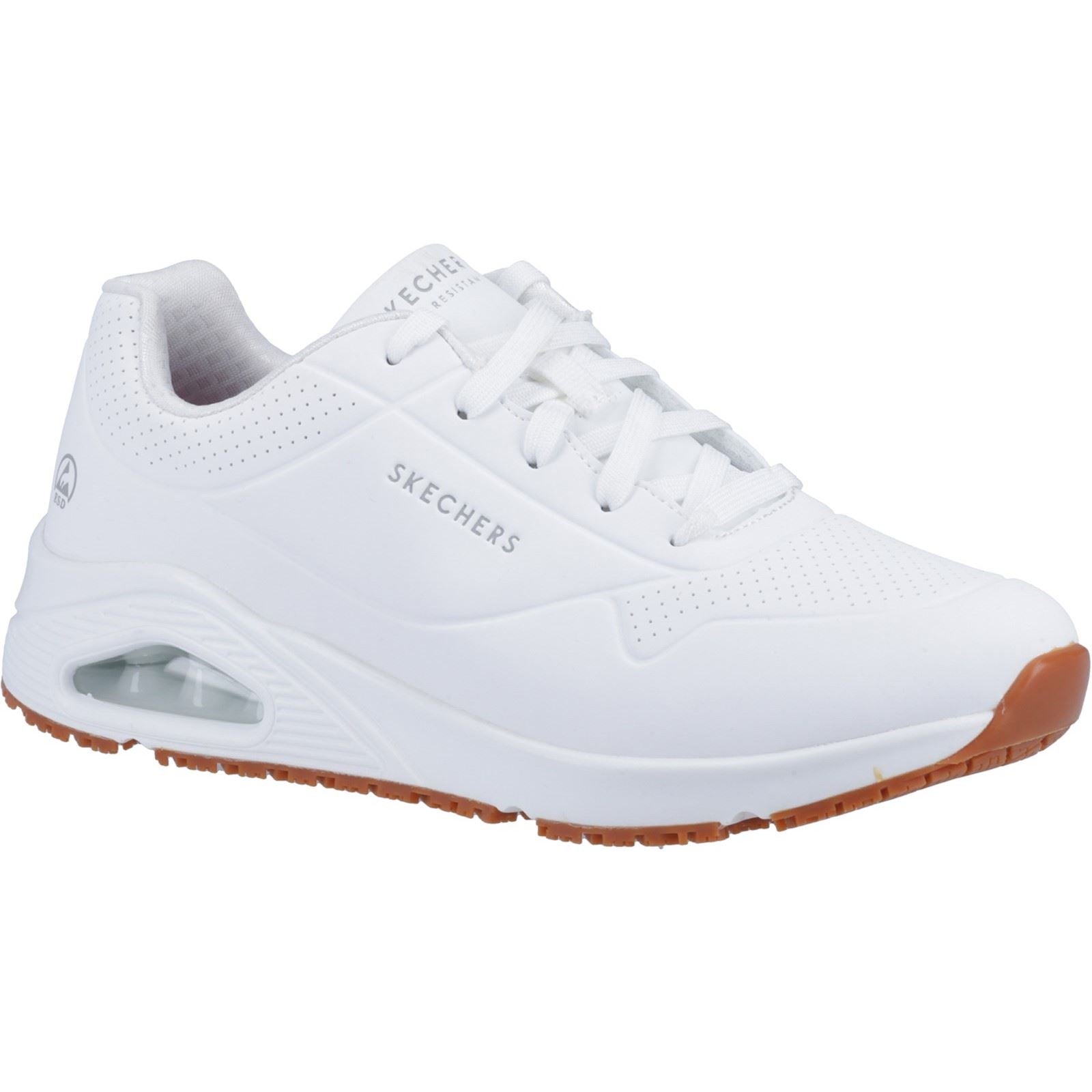 Skechers Workwear Work Relaxed Fit: Uno SR Damen Weiße Sicherheits-Sneaker