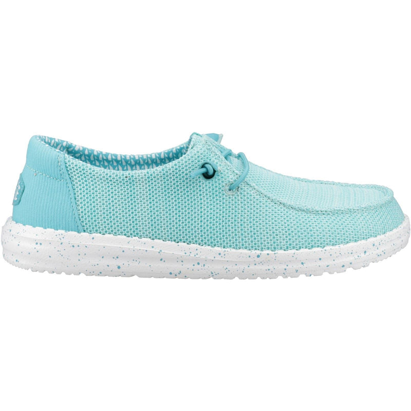 HEYDUDE Wendy Stretch Sox Damen Mokassins Schuhe Aus Keramik In Blau Aus Polyester Mischgewebe