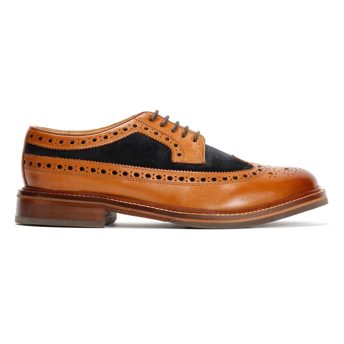Chapman & Moore Longwing Brogue Herren Leder Braune Schnürschuhe