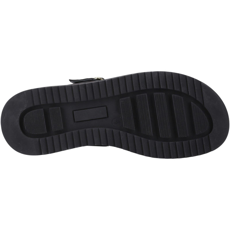 Hush Puppies Celeste Slide Damen Sandalen Aus Schwarzem Leder