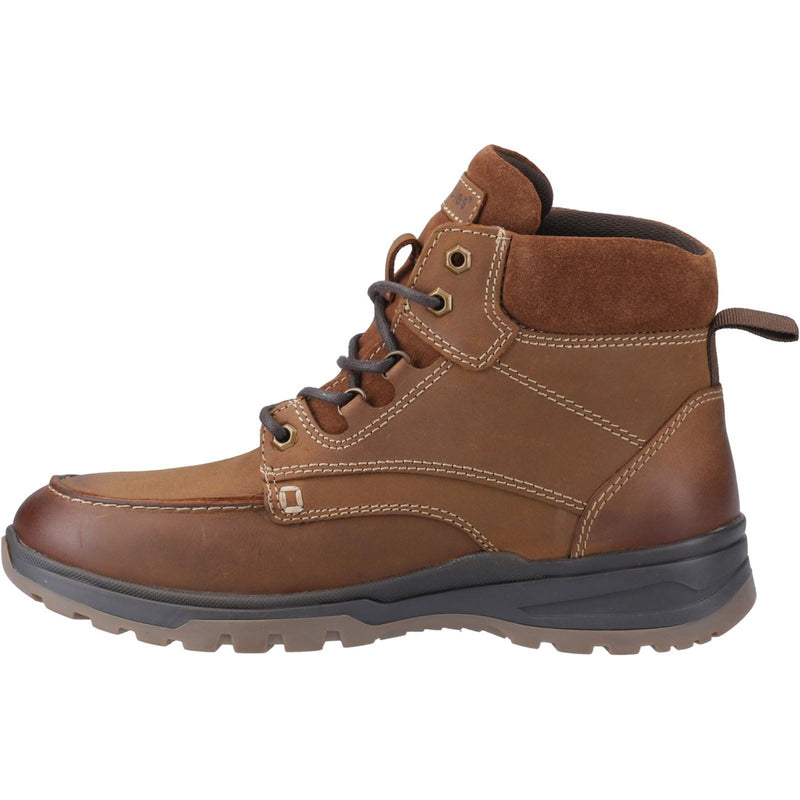 Hush Puppies Palmer Leder Herren Stiefel In Tan