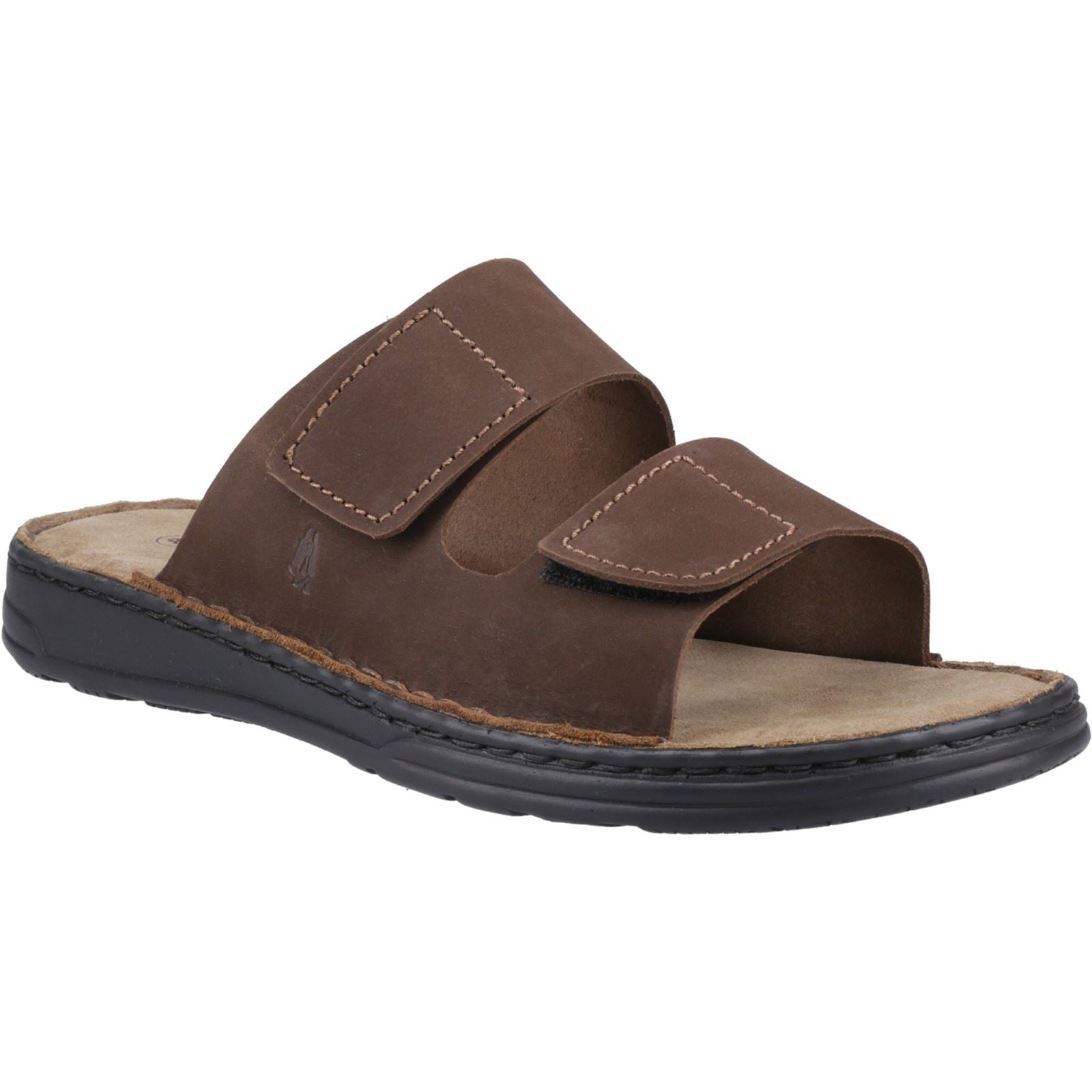 Hush Puppies Eugene Leder Herren Sandalen In Braun
