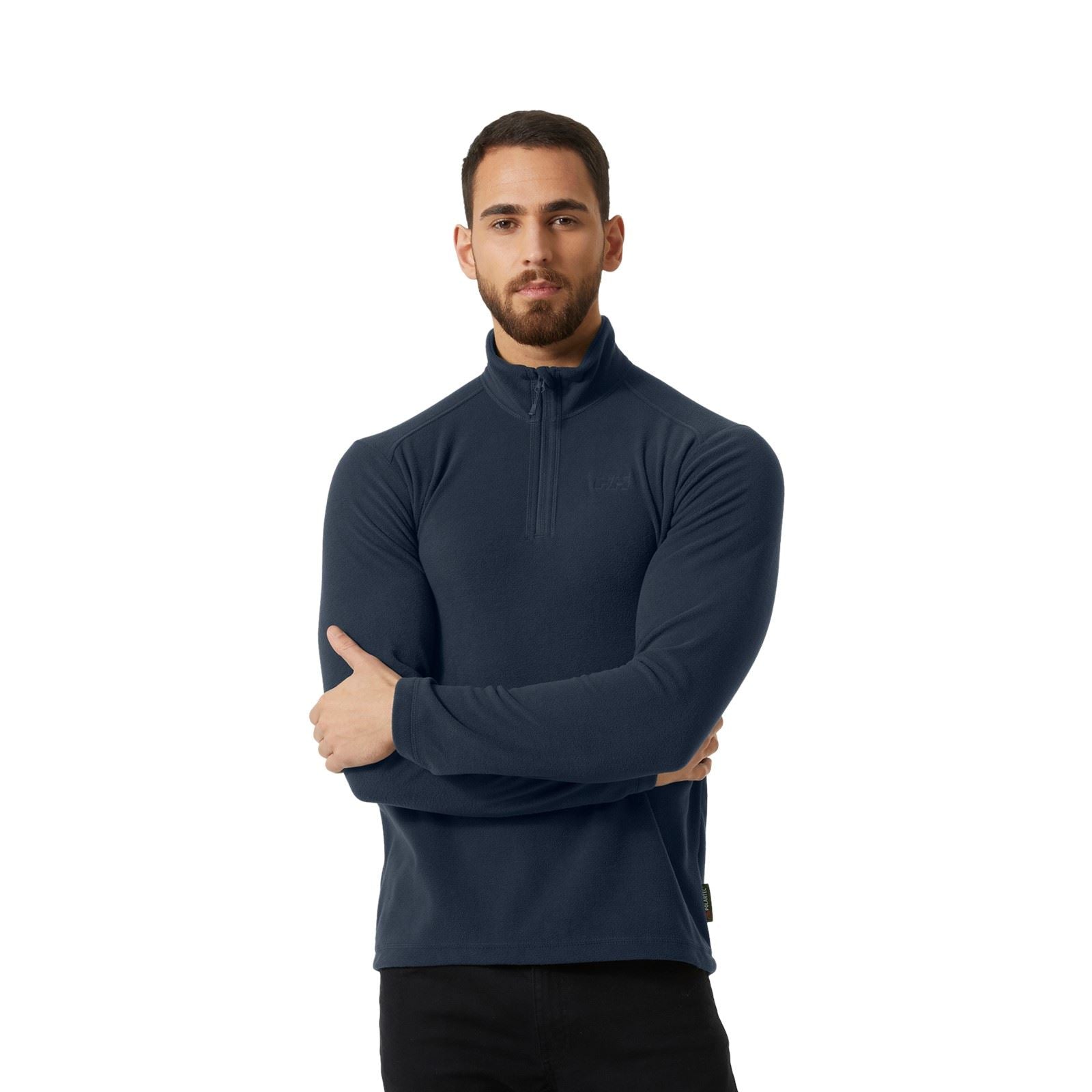 Helly Hansen Sport Daybreaker 1/2 Zip Polyester Herren Blauer Fleece Pullover