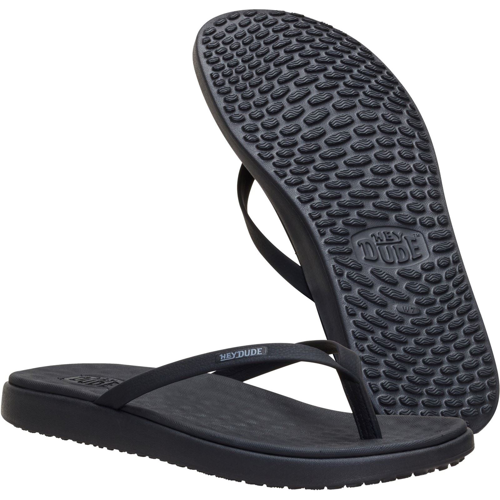 HEYDUDE Maui Breeze Polyurethan Damen Schwarz/Schwarz Sandalen