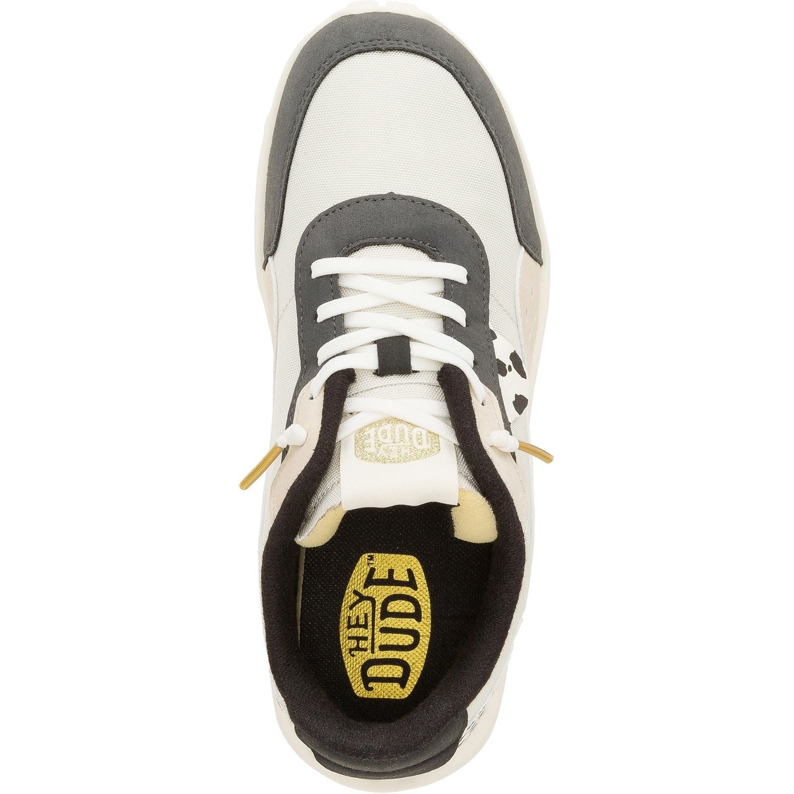 HEYDUDE Hayden Shine Polyester Damen Sneaker In Elfenbein/Multicolor