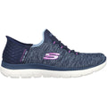 Skechers Summits Dazzling Haze Textile Damen Sneaker In Marineblau/Lila