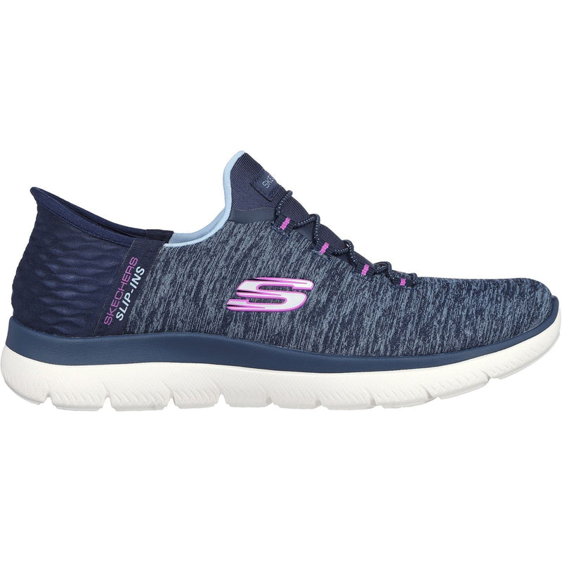 Skechers Summits Dazzling Haze Textile Damen Sneaker In Marineblau/Lila