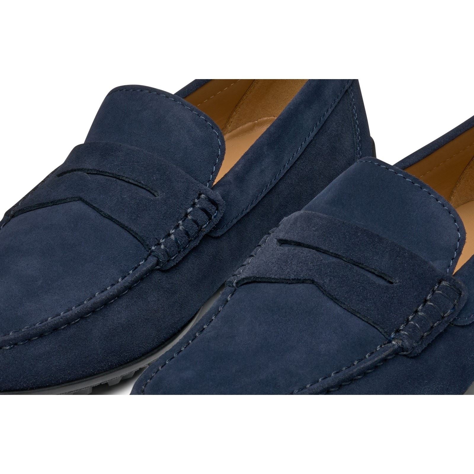 Geox U KOSMOPOLIS GRIP Herren Lederslipper In Marineblau
