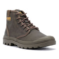 Palladium Pampa Hi Wax Leinwand Braune Stiefel
