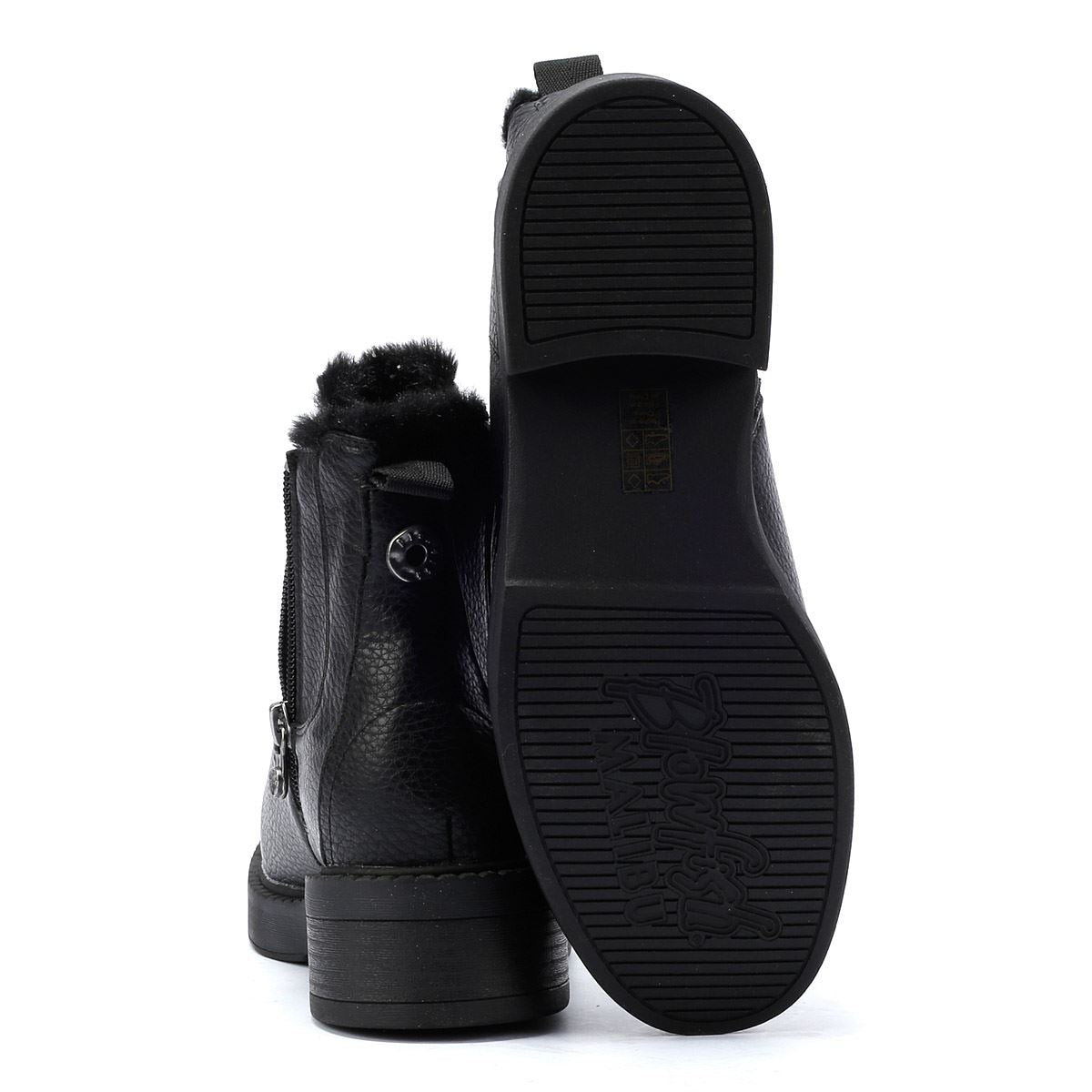 Blowfish Malibu Vera Cozy Damen-Schwarzstiefel Aus Kunstleder