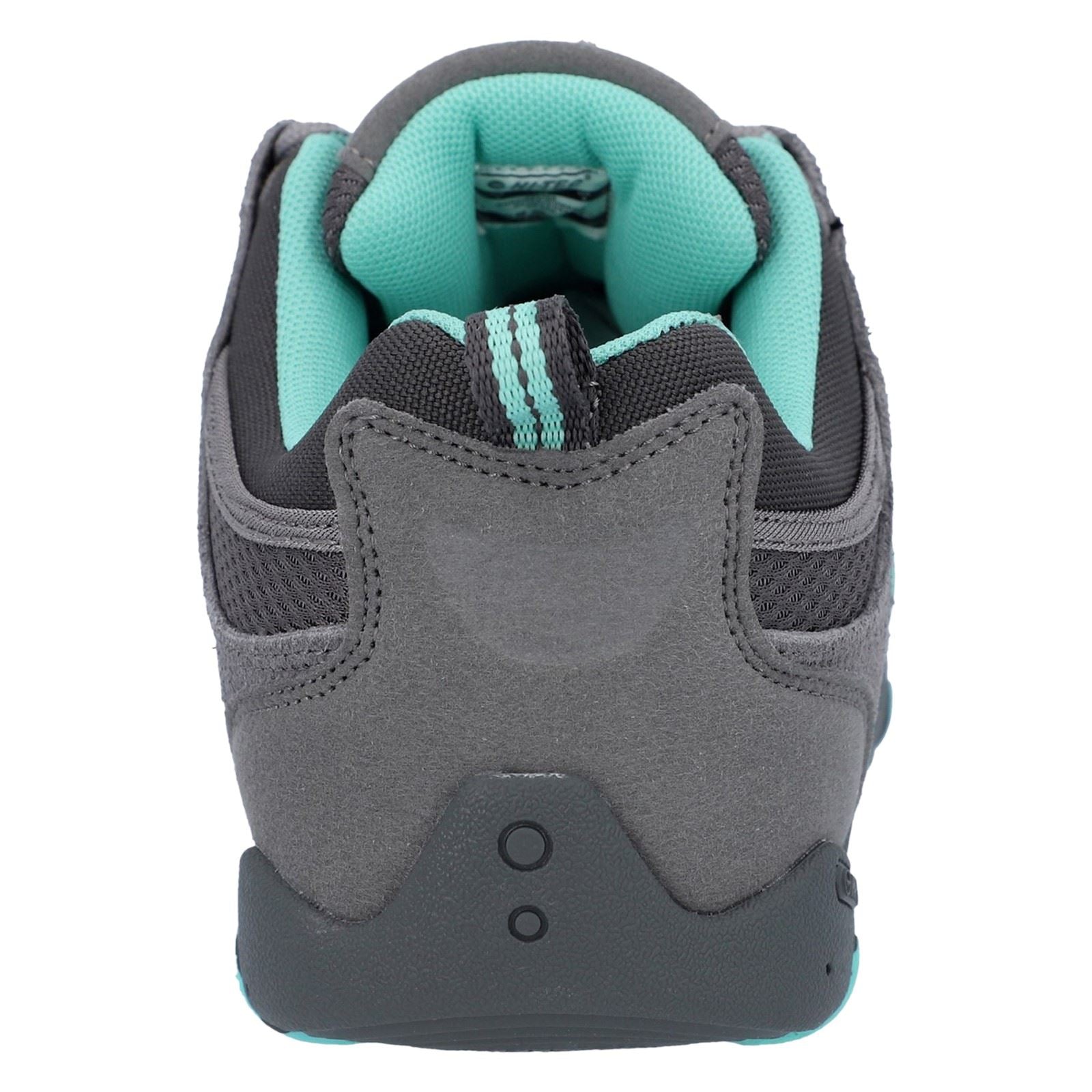 Hi-Tec Quadra II Damen Wanderschuhe Aus Wildleder In Grau/Mint
