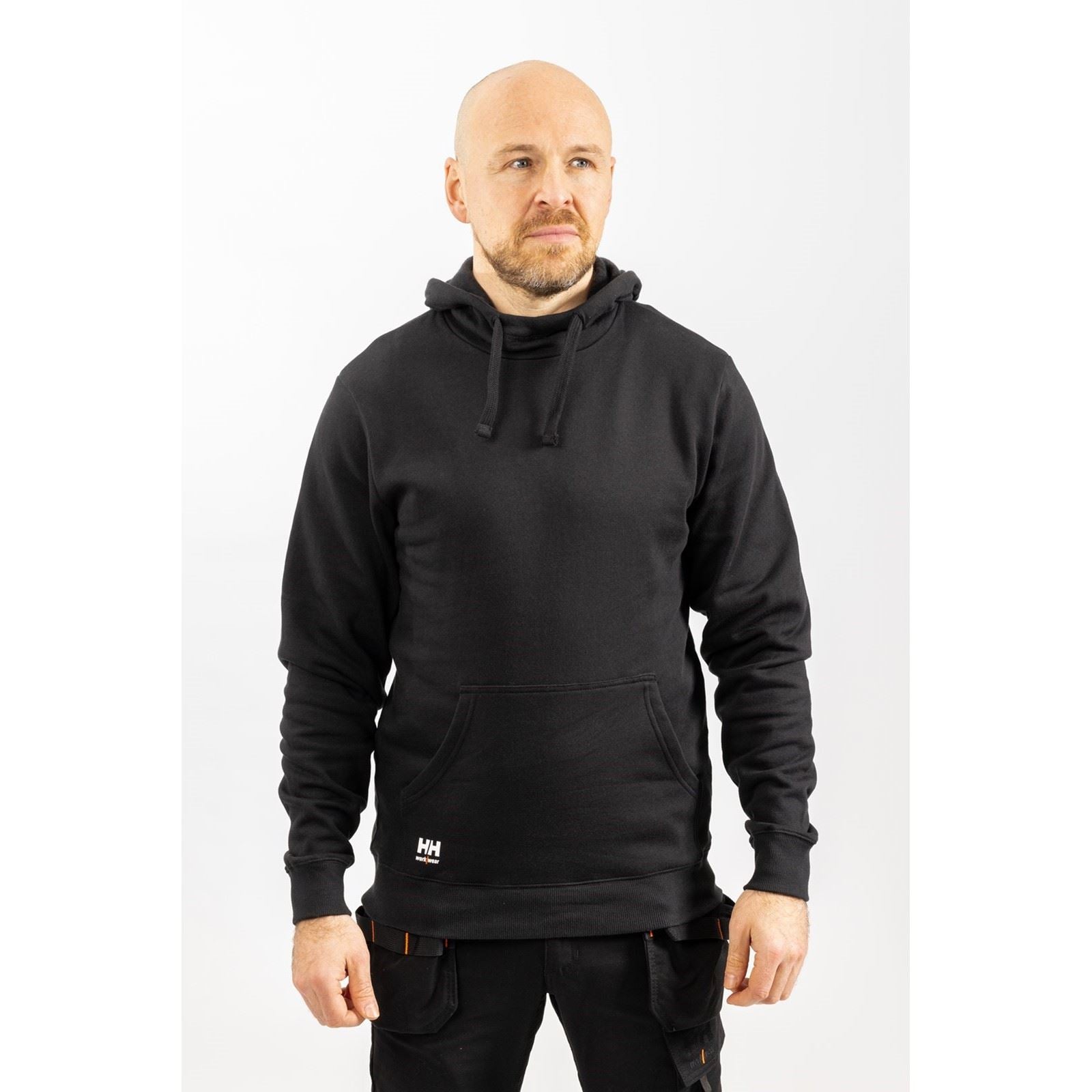 Helly Hansen Workwear Manchester Baumwolle Herren Schwarzes Kapuzensweatshirt