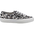 Superga 2750 Light Leopard Print Damen-Sneaker Aus Leicht Beigefarbenem Leopardenmuster Aus Baumwolle