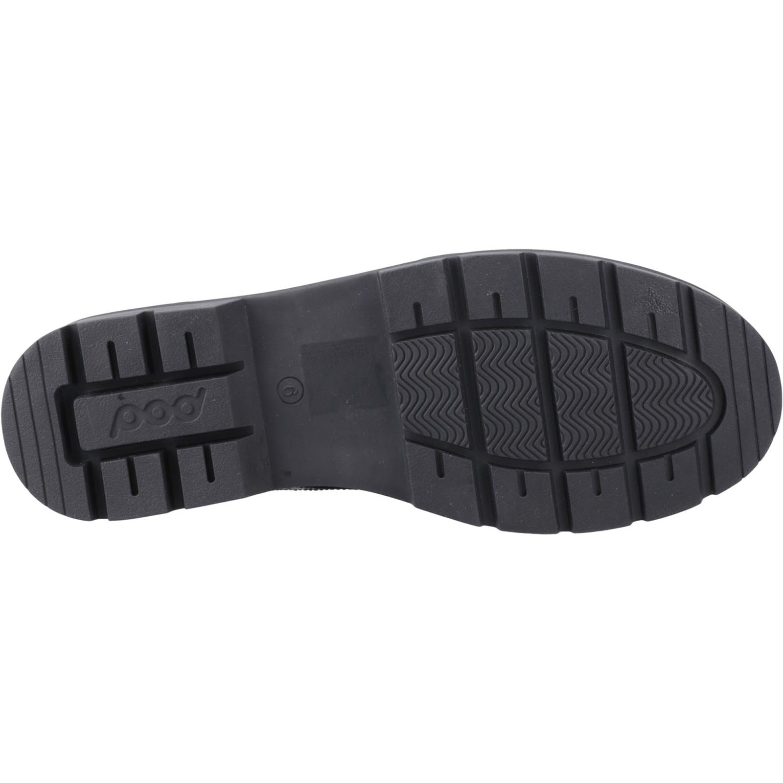 Pod Fiona Mädchen Brogues Aus Schwarzem Leder