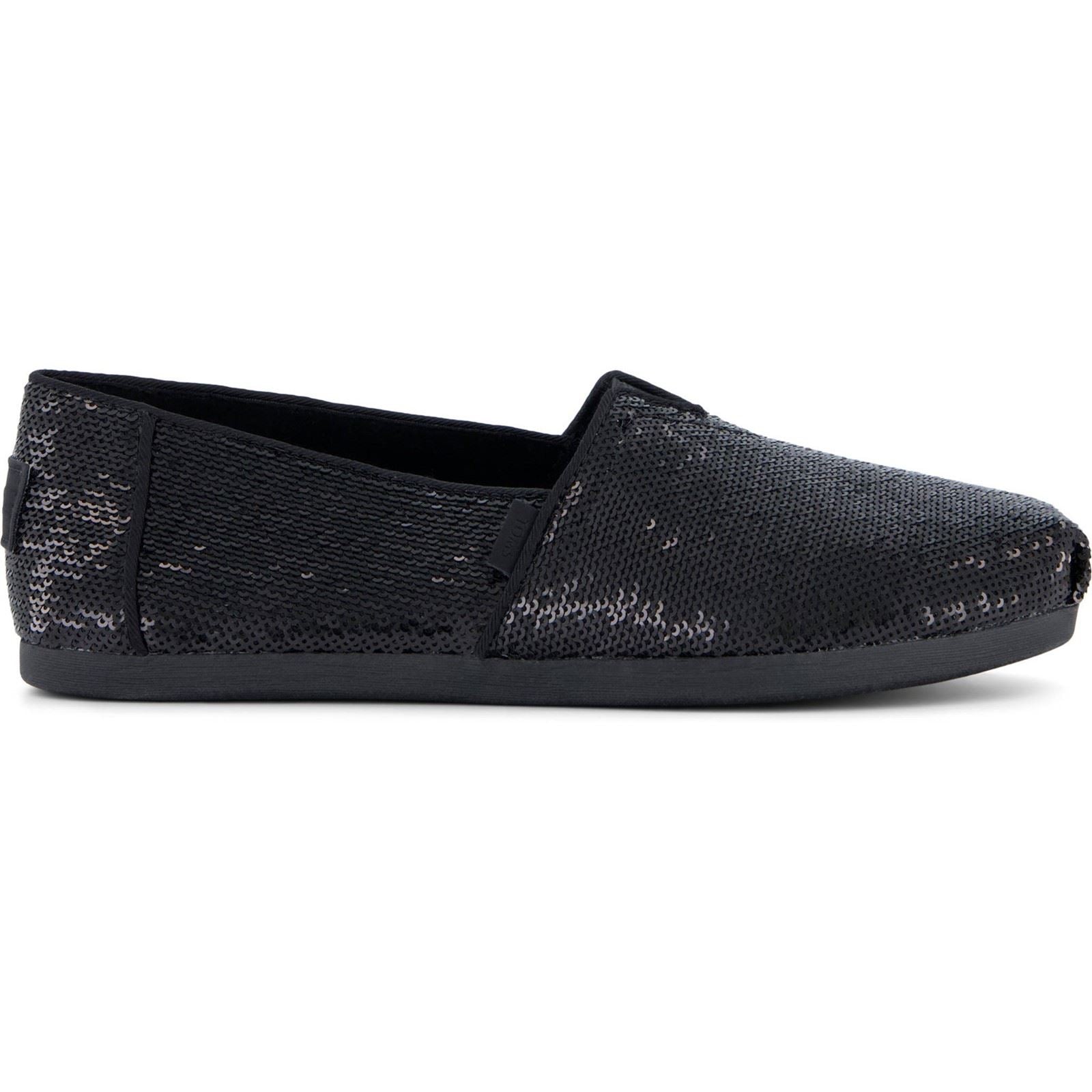 TOMS Alpargata Sequins Textile Damen Schwarze Farbe Espadrilles