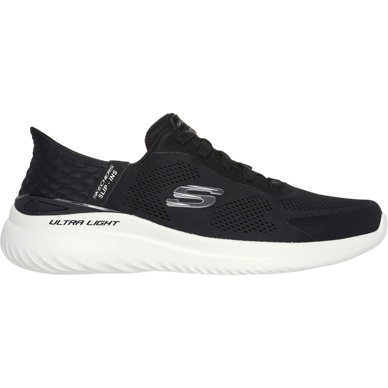 Skechers Bounder 2.0 Emerged Textile Herren-Sneaker In Schwarz/Weiß
