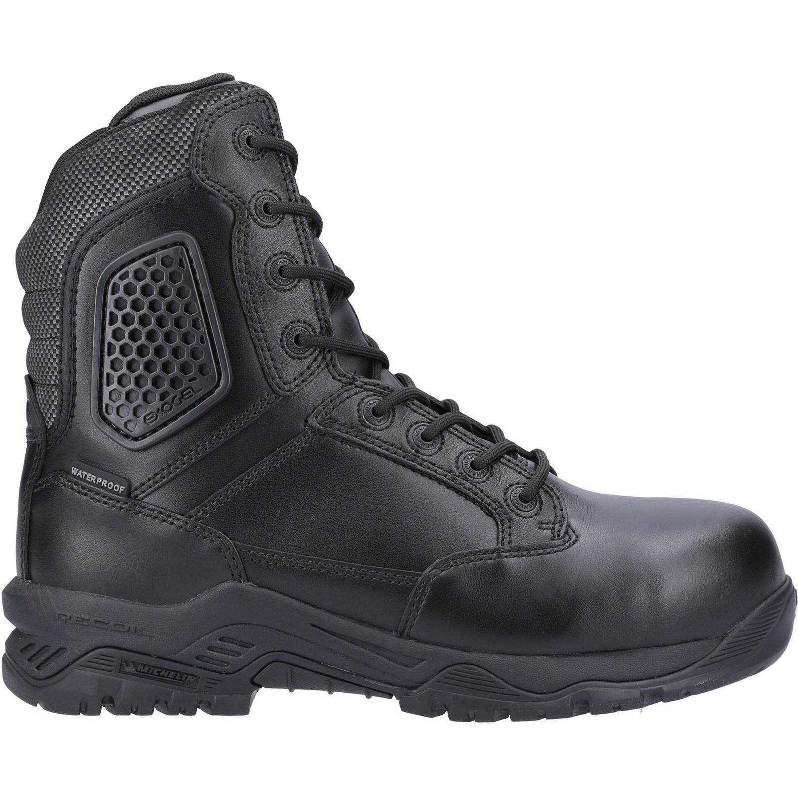 Magnum Strike Force Acht Komma Null Leder Schwarze Sicherheitsstiefel