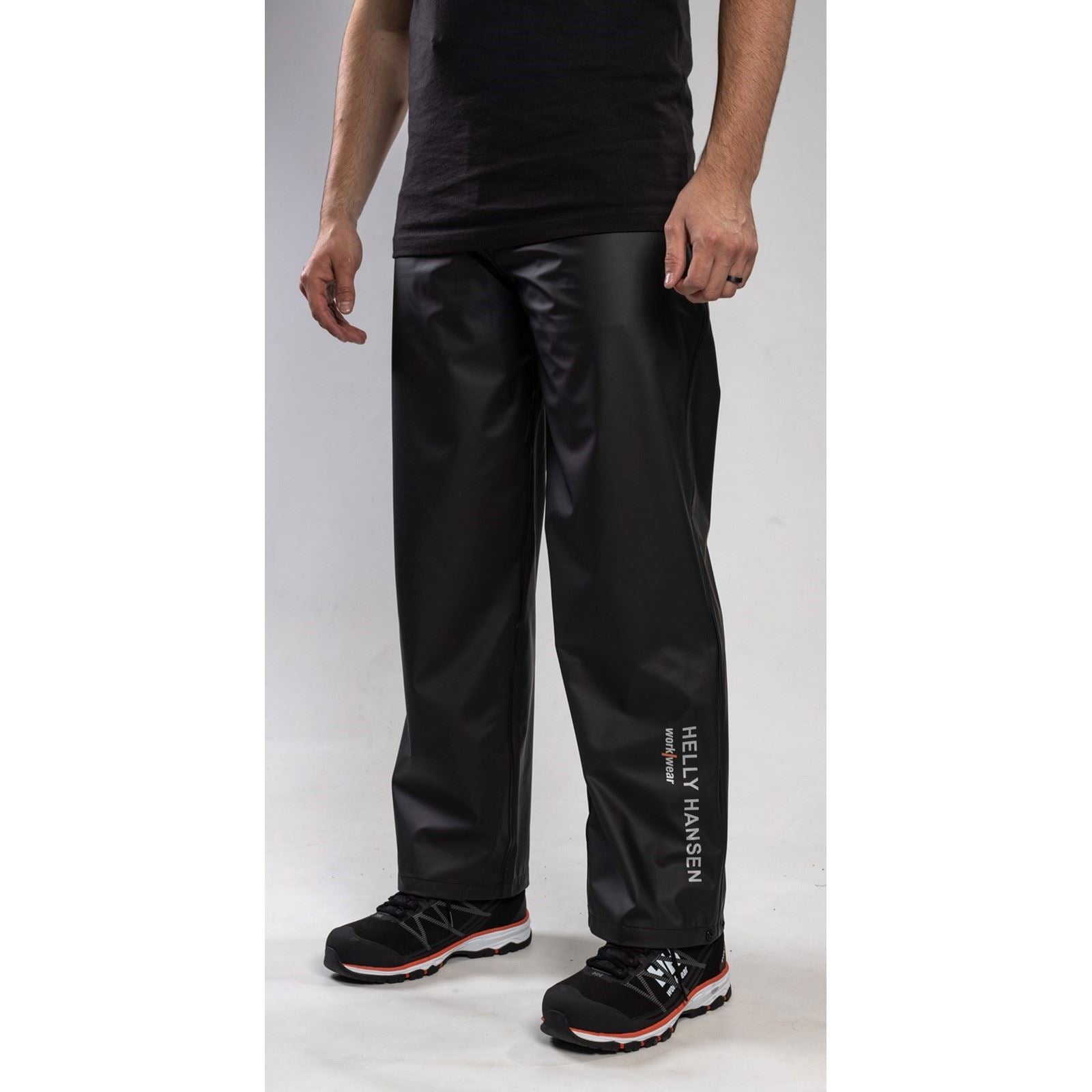 Helly Hansen Workwear Voss Polyester Unisex Erwachsenen Schwarze Regenhose