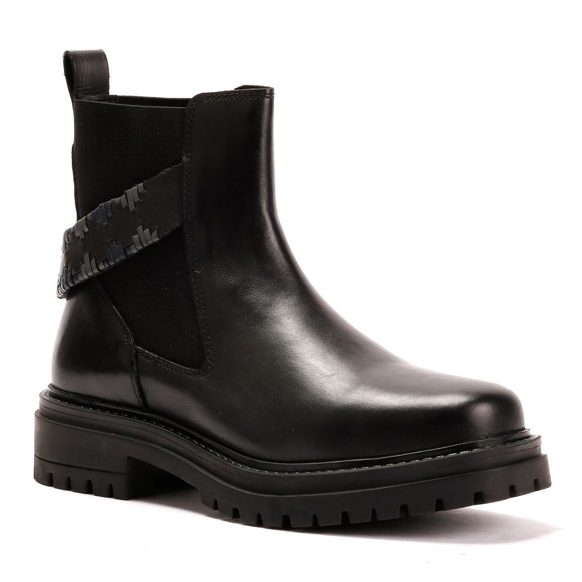 Osprey London The Guildford Chelsea Leder Damen Schwarze Stiefel
