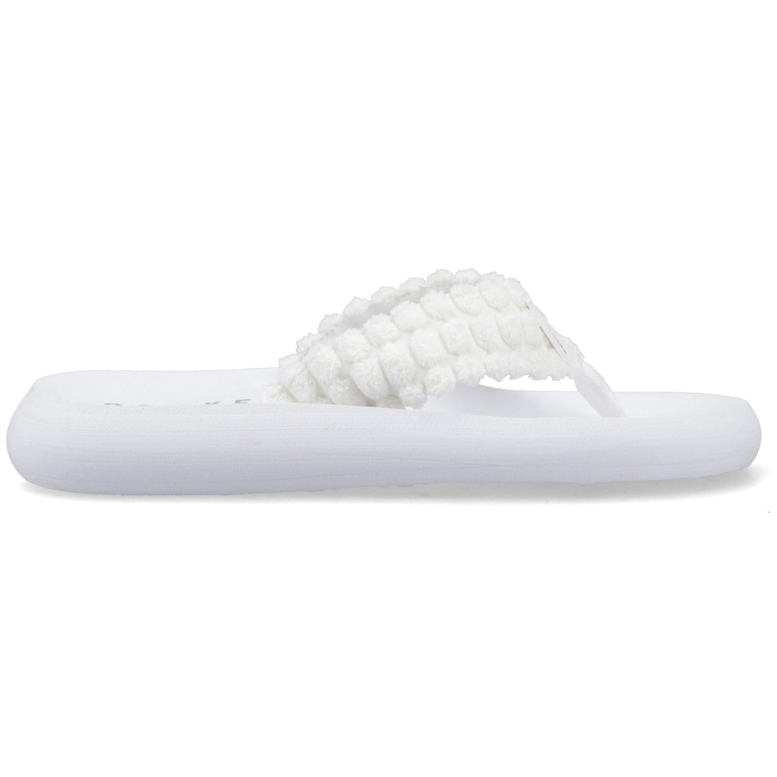 Rocket Dog Spotlight Atom Textile Damen Flip-Flops In Weiß