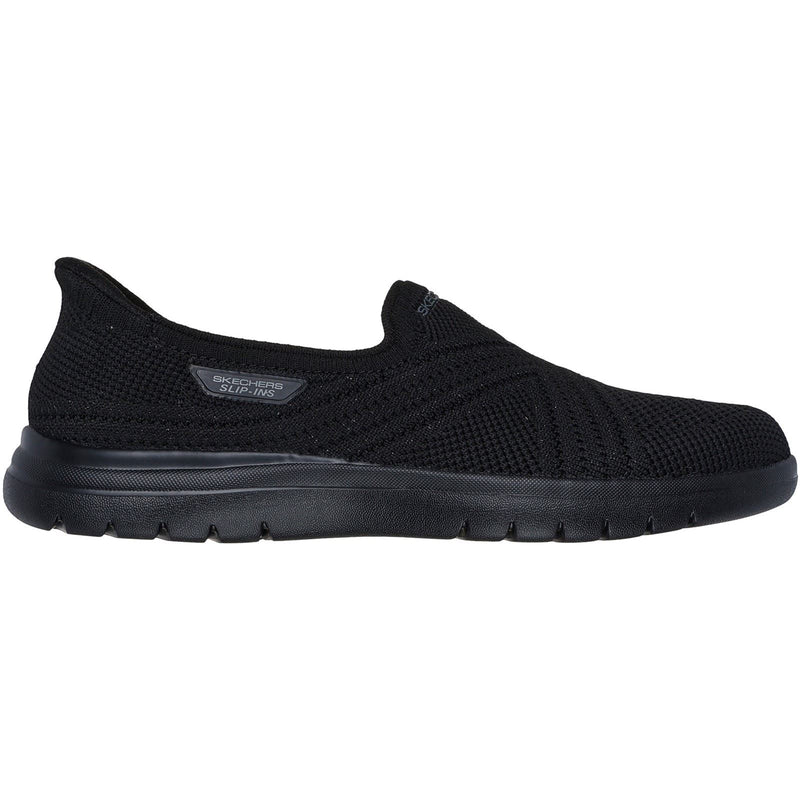 Skechers On-the-GO Flex Excellency Damen Sneaker In Schwarz Aus Textil