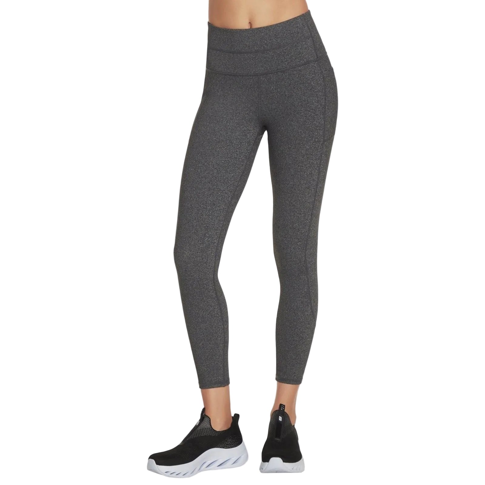 Skechers GOWALK Wear High-Waisted 7/8 Damen Graue Sportleggings
