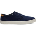 TOMS Carlo Herren Turnschuhe Aus Jute, Marineblau, Im Heritage-Canvas-Stil