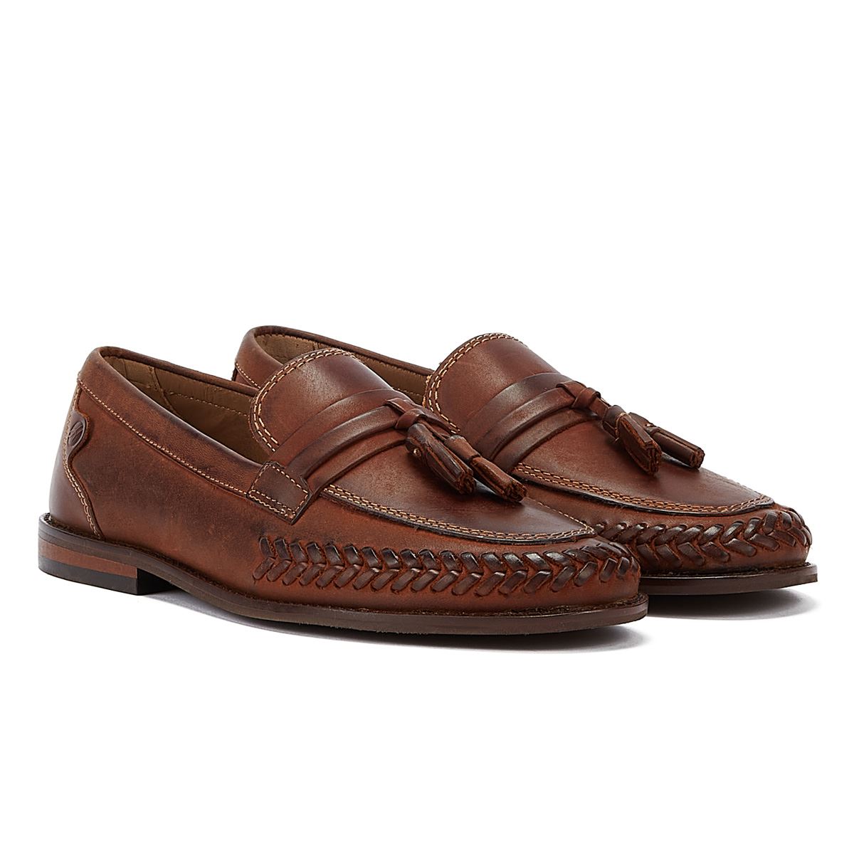 Hudson Leder Haldon Herren-Loafer In Hellbraun