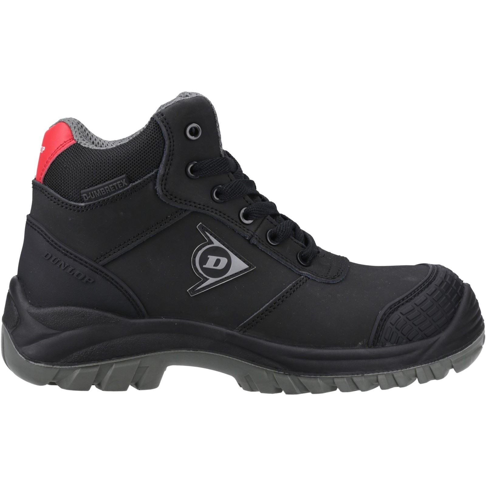 Dunlop First One Adv Titan Nubuk Herren Sicherheitsstiefel In Schwarz/Rot