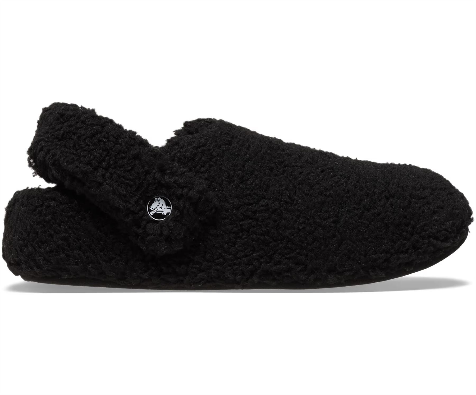 Crocs Classic Cozzzy Damen Schwarze Hausschuhe