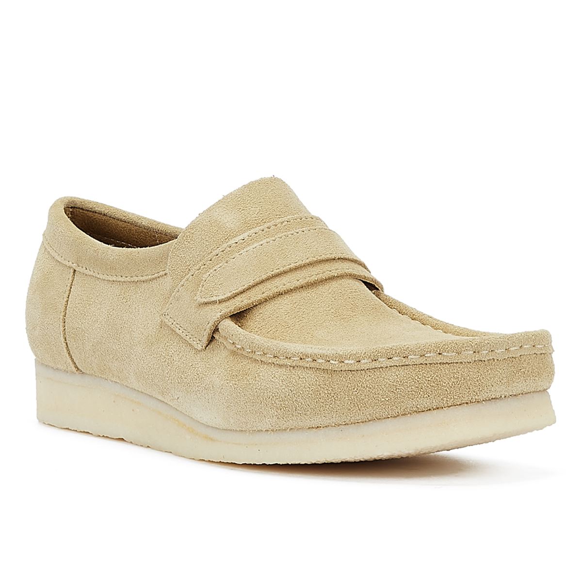 Clarks Originals Wallabee Herren-Lederslipper Aus Ahorn-Wildleder