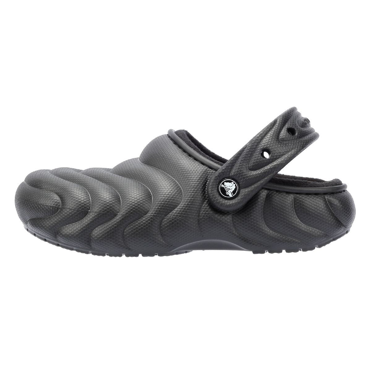 Crocs Classic Lined Overpuff Damen Schwarze Schuhe
