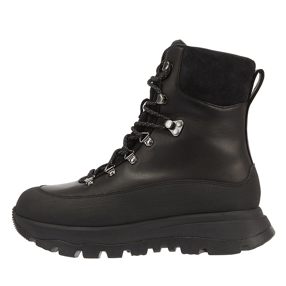 FitFlop Neo-D-Hyker-Lederschwarz Damenstiefel