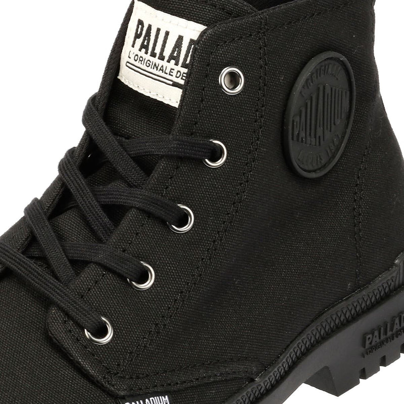 Palladium SP20 Hi CVS Canvas Schwarze Farbe Stiefel