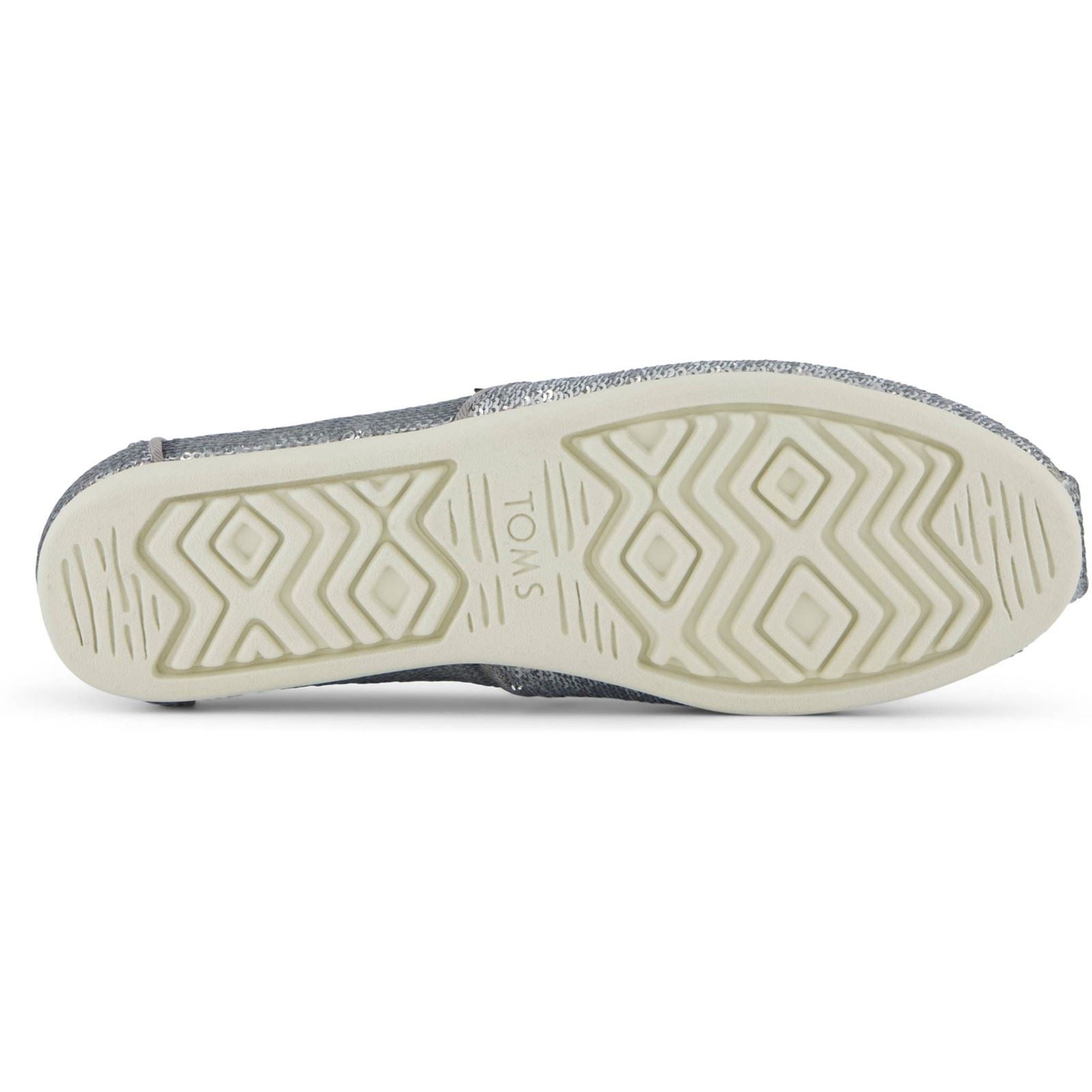 TOMS Alpargata Sequins Textil Damen Silber Espadrilles