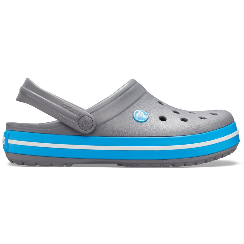 Crocs Crocband Croslite Gummi Herren Clogs In Anthrazit/Ozean