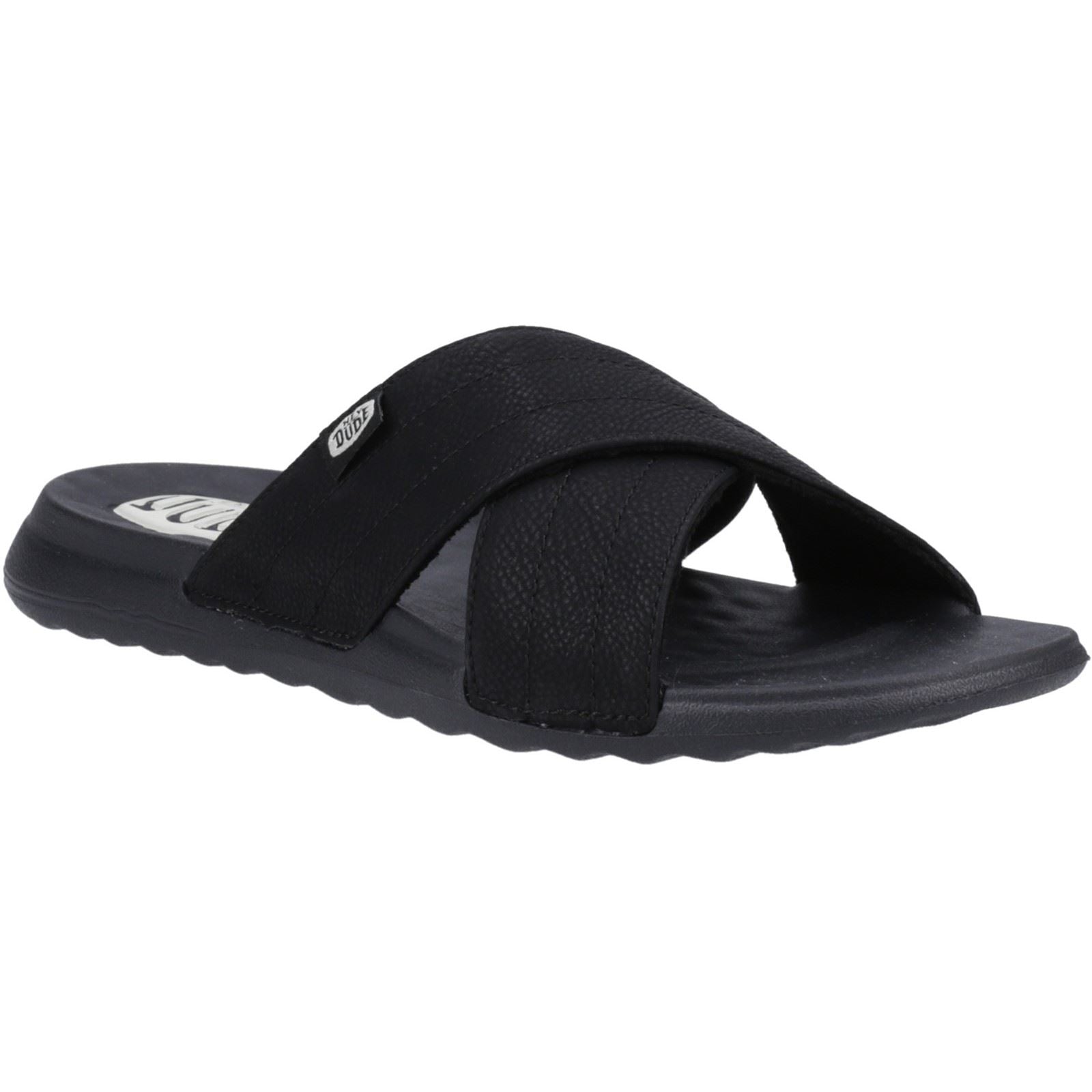 HEYDUDE Christi Slide Distressed Damen Schwarze Farbe Sandalen